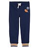 Carter's Football Pull-On French Terry Joggers - Navy Blue