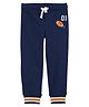 Carter's Football Pull-On French Terry Joggers - Navy Blue