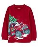 Carter's Polar Bear Christmas Jersey Tee - Red