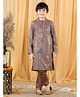 Piccolo Full Sleeves Sequin Embellished Kurta & Pajama - Brown