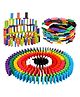 Enorme Colorful 10 Colors Wooden Dominos Building Blocks Set - 100 Pieces
