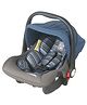 Sunbaby Canopied Carry Cot Cum Car Seat - Blue Grey