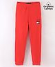 Tommy Hilfiger Organic Cotton Full Length Solid Color Track Pant - Red