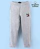 Tommy Hilfiger Organic Cotton Full Length Solid Color Lounge Pant - Light Grey