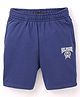 Tommy Hilfiger Cotton Shorts Text Print- Blue