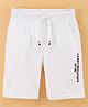 Tommy Hilfiger Brand Name Print Shorts - White