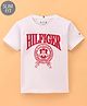 Tommy Hilfiger Cotton Half Sleeves Text Printed Slim Fit T-Shirt  - White