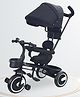R for Rabbit Tiny Toes T30 Ace Tricycles for Kids with Premium EVA Wheels, Canopy, Adjustable Parental Control & Storage Basket | Baby Trike Cycle for 1.5 to 5 Years, Upto 25 Kg Boy & Girl (Black)