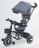 R for Rabbit Tiny Toes T30 Ace Tricycles for Kids with Premium EVA Wheels, Canopy, Adjustable Parental Control & Storage Basket | Baby Trike Cycle for 1.5 to 5 Years, Upto 25 Kg Boy & Girl (Grey)