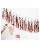 AMFIN Pack of 2 Party Decorative Foil Tassels Garland For Baby Shower - Rosegold