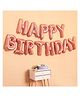 Amfin 16 Inch Happy Birthday 13 Letters Foil Balloon Set - Rose Gold