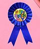 AMFIN Happy Birthday Ribbon Badge Confetti Design for Party Favor Birthday with Pin - Dark Blue
