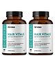 Nirvasa Hair Vitals DHT Blocker with Biotin Tablets with Beta-Sitosterol & Stinging Nettle Root Extract Hair Vitalizer & Anti Hair Fall Tablets 60x2 Tablets