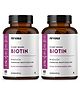 Nirvasa Plant Based Biotin Tablets (10000 mcg) with Sesbania Amla & Pomegranate Extract for Hair Nails & Skin Health 60x 2 Tablets