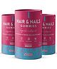 Nirvasa Hair & Nail Gummies with Biotin Mixed Berry Flavoured Gummies for Vegan 60x3 Gummies