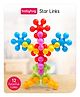 Babyhug Star Links 12 Pcs Colorful Toy| Interlocking Learning and Pre-School Educational Blocks| Improves Creativity And Construction Blocks For Kids| Promote Fine Motor Skills and Sensory Development| BIS Certified| 6 Months+