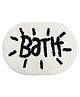 KolorFish Bathroom Rug Mat Oval Cute Small Bath Mat Soft Kids Plush Absorbent Non Slip Foot Mat Machine Washable Toilet Rug - White