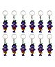 Asera God Krishna Ji Silicone  Keychain Pack of  12 - Multicolor