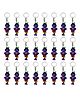 Asera God Krishna Ji Silicone  Keychain Pack of 24 - Multicolor