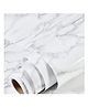 ADKD Marble Aluminium Foil Kitchen Stickers - White (Design May Vary)