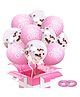 AMFIN Welcome Baby Girl Balloons Welcome Home Balloons for Decoration Its A Girl Decoration Baby Shower Items Pink Theme Balloons Confetti Transparent Balloons - Pack of 30
