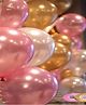 AMFIN Metallic Balloons Pink & White - Pack of 50