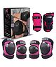 Jaspo Plastron Saver 3 Professional Protective Set Knee Elbow Wrist Guard Multi Purpose Safety Kit for Skateboarding Roller Skating Inline Skating Cycling and Other Sports Medium- Pink