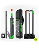 Jaspo Cric Holic Heavy Duty Plastic Cricket Bat Kit Full Size Premium Bat - Black
