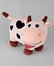 DukieKooky Kids Trumpet Cow Soft Toy Peach - Length 30 cm