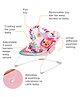 Mastela Musical Bouncer with Toy Bar Animal Print - Pink