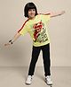 Kidsville DC Comics Super Heroes Featuring Comic Style Superman Printed Tee - Yellow