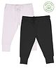 Softsens 100% Organic Cotton Pack Of 2 Ribbed Joggers - Black & White