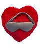 Sleepsia Sleeping Eye Mask & Heart Shape Pillow, Love Pillow Girlfriend/Boyfriend, Soft Night Mask, Valentines Pillow Special Love Gift, Comfortable Nap Mask, Valentine Day Love Combo