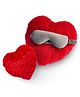 Sleepsia Heart Shape Pillows & Sleeping Eye Mask Valentine Gifting Combo, Two Sizes Heart Shaped Love Cushion Night Mask Velvet Eye Shade Red pillows Gift Her/Him Valentine Special Combo
