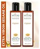 Mystiq Living Extra Virgin Sesame Oil Combo For Hair Face Skin & Baby Body Massage 100% Pure And Cold Pressed - 400 ml