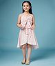 Pspeaches Sleeveless Front Tie Striped Top & Skirt - Multi Colour