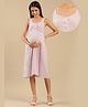 Shades Of Sabi Strappy Sleeveless Striped Maternity Shirt Dress - Purple