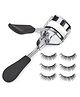 Favon Pack of 3 False Eyelashes and 1 Eyelash Curler