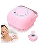 Favon Silicon Soft Cleaning Body Bath Brush with Shampoo Dispenser Plus Scrubber (Colour May Vary)