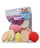 Favon Keli Pack of 6 different shaped Makeup Puffs and Sponges for Multiuse (Color May Vary)