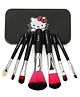 Favon Pack of 7 Hello Kitty Professional Makeup Brushes with case(Color May Vary)