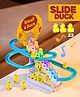 Fiddlerz Funny Automatic Stair-Climbing Ducklings Cartoon Slide Escalator Toy with Lights and Music 3 Duck Included - Multicolour