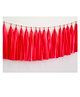 AMFIN Party Decorative Paper Tassels Garland for Home Wall Decor Hanging Decoration Supplies Pack of 2 - Red