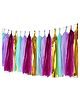 AMFIN Paper Tassels for Decoration Purple Pink - Pack of 20