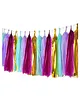AMFIN Paper Tassels for Decoration Purple Pink - Pack of 20
