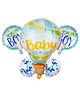 AMFIN Welcome Baby Foil Balloon Blue - Pack of 5