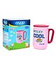 Youp Stainless Steel Pink Color Peppa Pig Cool Insulated Mug with Cap - 320 ml