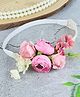 Asthetika Vintage Corsage Embellished Soft Headband - Pink