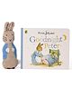 Peter Rabbit Snuggle Set of Soft Toy & Goodnight Peter Story Book By Beatrix Potter - English