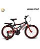 Urban Star 20 T Suspension Bicycle - Black & Red